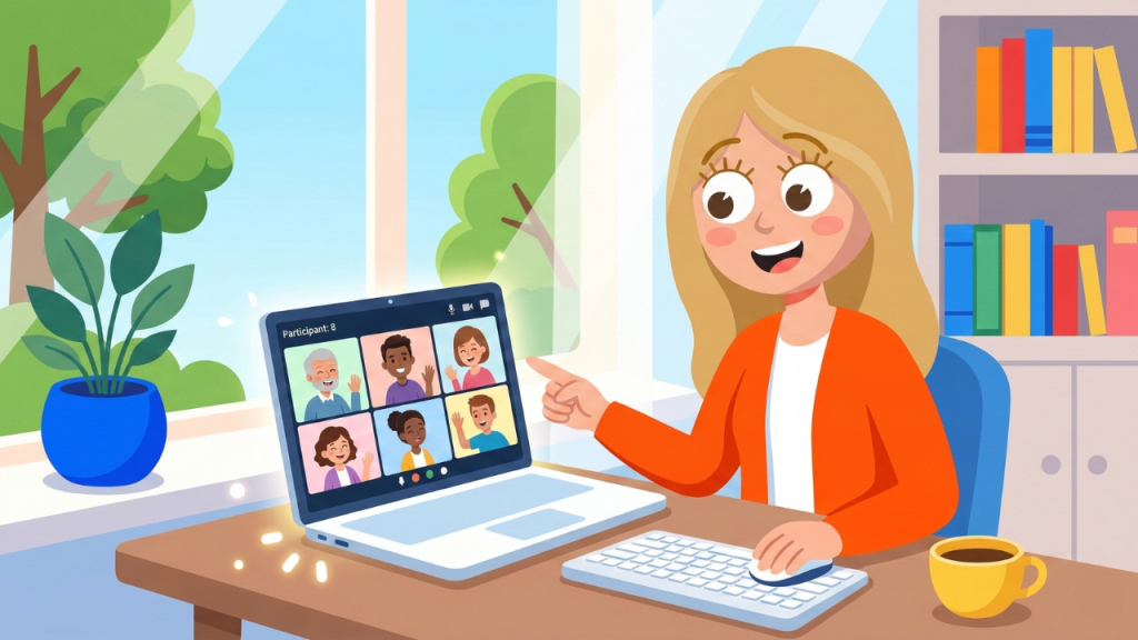 Zoomはインターネット上の会議室