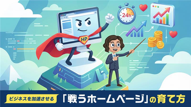 ビジネスを加速させる戦うホームページの育て方
